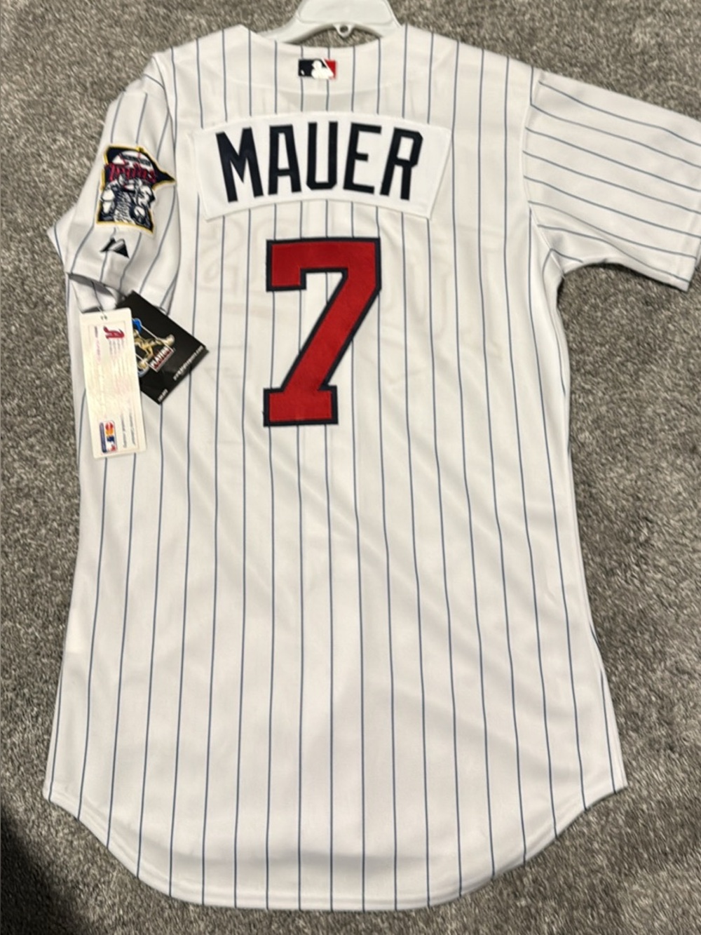 Joe Mauer Minnesota Twins Authentic Jersey White Majestic MLB Size 40 NWT